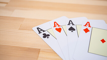 Playing cards on the desk_11