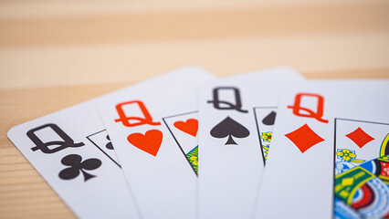 Playing cards on the desk_12