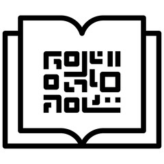 book outline icon