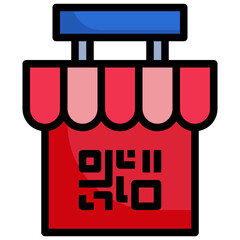 STORE filled outline icon