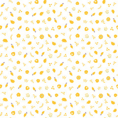 Decorative seamless pattern. Simple abstract shape. Colored vector illustration for printing, decoration, textile, branding design