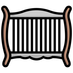CRIB filled outline icon
