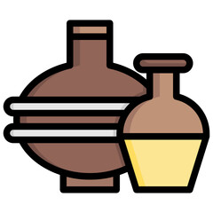 DECORATIVE OBJECTS filled outline icon