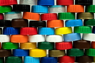 Colorful bottle Cap Wall