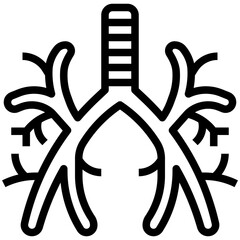 BRONCHUS line icon