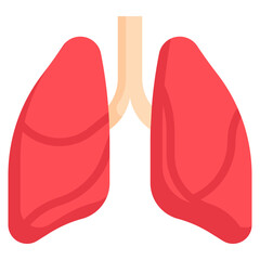 LUNGS flat icon