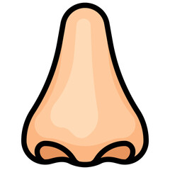 NOSE filled outline icon
