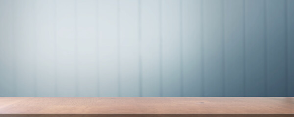 Wood shelves on wood wall background