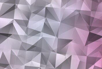 Light Pink vector triangle mosaic background.