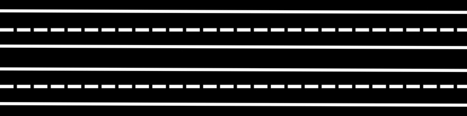 Top view of horizontal highway road illustration