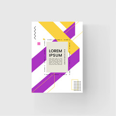 Fototapeta premium 브로슈어 및 북커버 디자인 템플릿 Brochure and book cover design template 