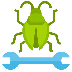 FIXING BUGS flat icon