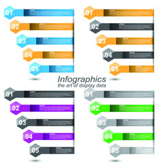 Collection infographic template for modern data visualization and ranking.