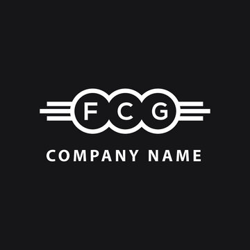 FCG letter logo design on black background. FCG creative initials letter logo concept. FCG letter design. 