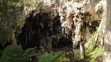 Lake Cave with suspended table in the Margaret River area of Western Australia.