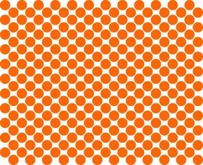Abstract  Orange seamless pattern with monochrome balls.Polka dots ornament.Illustration of dots pattern for background abstract.Good for invitation,poster,card,flyer,banner,textile.