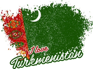J'aime le Turkménistan - Powered by Adobe