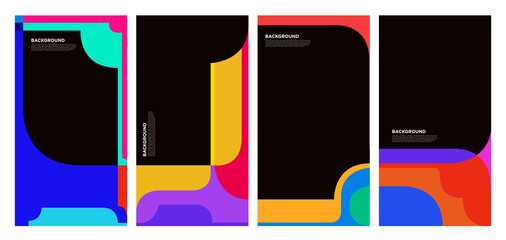 Abstract liquid and fluid abstract shape for brochure design template