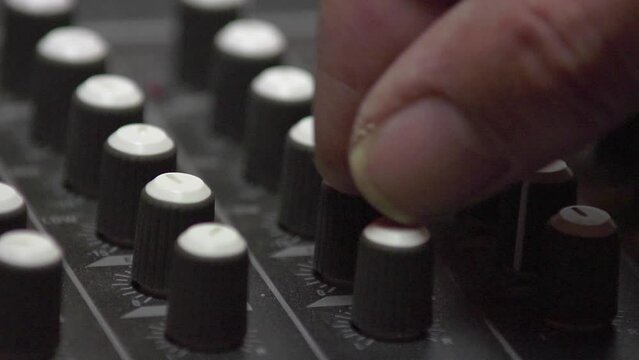 Professional multitrack sound recording, trimming volume.
