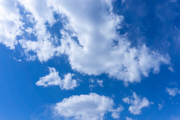 Refreshing blue sky and cloud background material_wide_25
