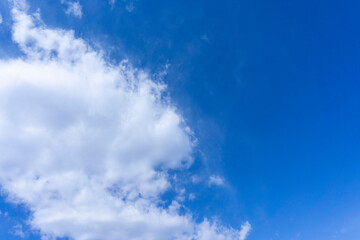 Obraz premium Refreshing blue sky and cloud background material_wide_35