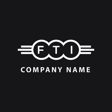 FTI letter logo design on black background. FTI  creative initials letter logo concept. FTI letter design.
