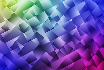 Obraz premium Light Multicolor vector pattern in square style.