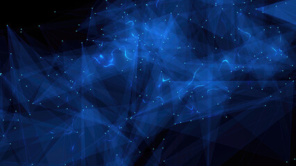 Blue plexus digital and futuristic background