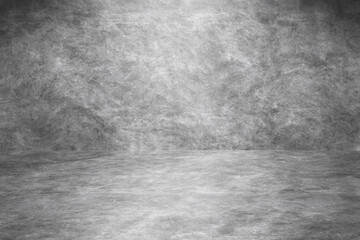 Concrete wall white grey color for background. Old grunge textures with scratches and cracks. White painted cement wall texture.