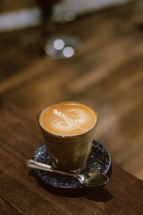 cup of coffee on the table