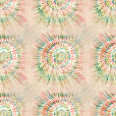Tie-dye pattern in repeat for bikinis, silk garments, scarfs and shawls. Ideal for swimwear in the summer.
