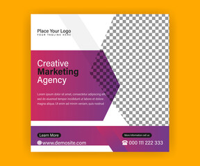 Social media post template for a digital marketing agency.