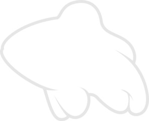 Clownfish Silhouette. Isolated Vector Animal Template for Logo Company, Icon, Symbol etc 