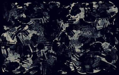 Modern multicolor futuristic pop art pattern made by markers.