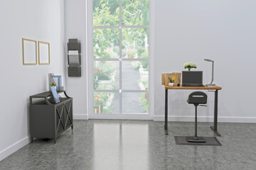 Workstation Frame and Screen Mockup