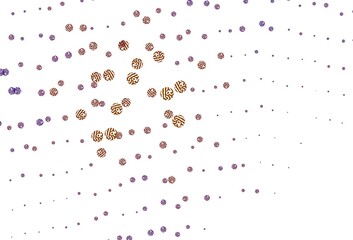 Light Blue, Red vector template with chaotic shapes.