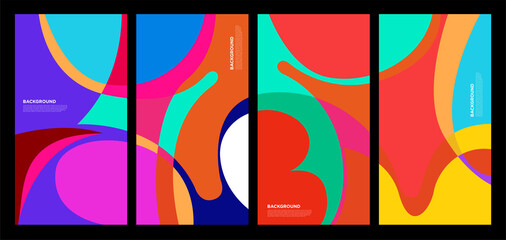 Fototapeta premium Abstract liquid and fluid abstract shape for brochure design template