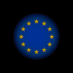 Country European Union. European Union flag. Vector illustration.