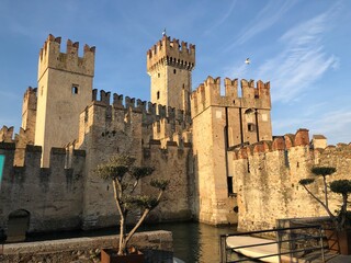 The Scaligero Castle in Sirmion on the Garda Lake