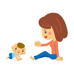 赤ちゃんとママ