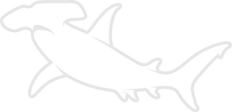 recommend clip art: Hammerhead Shark Silhouette. Isolated Vector Animal Template for Logo Company, Icon, Symbol etc 