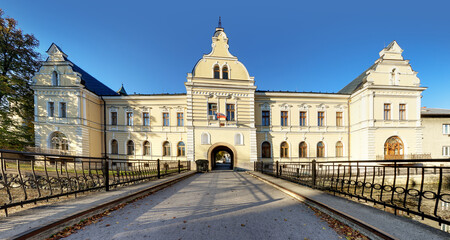 Fototapeta premium Slovakia castle in city Bytca near Zilina
