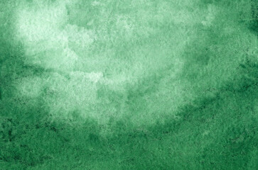 Abstract green watercolor paper textured illustration for grunge design, vintage card, templates. Watercolor mockup