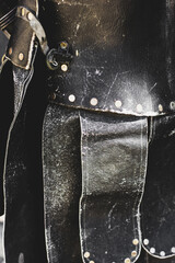 Knight's leather armor. Protective armor. For archive