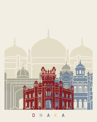 Dhaka skyline poster