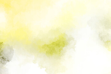 Obraz premium Watercolor painted background with blots and splatters. Brush stroked painting. 2D Illustration.