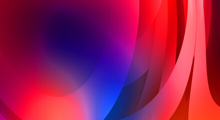 Abstract background with colorful gradient. Vibrant graphic wallpaper with stripes design. Fluid 2D illustration of modern movement.