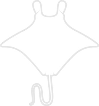 recommend clip art: Manta Ray Silhouette. Isolated Vector Animal Template for Logo Company, Icon, Symbol etc 
