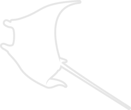 recommend clip art: Manta Ray Silhouette. Isolated Vector Animal Template for Logo Company, Icon, Symbol etc 