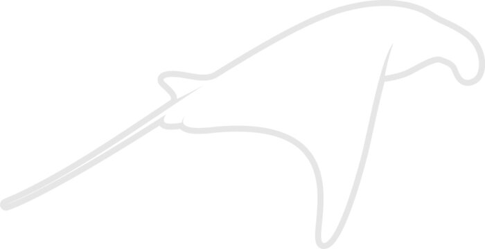 recommend clip art: Manta Ray Silhouette. Isolated Vector Animal Template for Logo Company, Icon, Symbol etc 